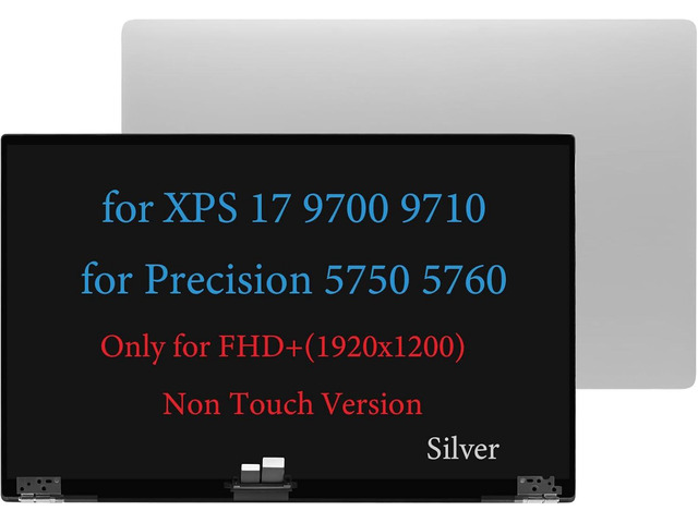 17.3' 1920 x 1200 FHD+ LCD Screen Replacement for Dell XPS 17 9700 9710 P92F P92F002 for Precision 5750 5760 Non Touch LCD Top Hinges Assembly...