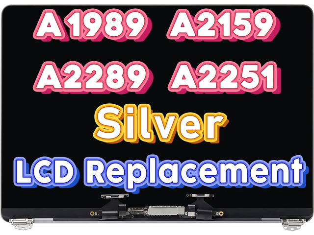 Replacement LCD Screen Display Assembly Compatible with MacBook Pro A1989 A2251 A2289 A2159 EMC 3214 EMC 3358 3348 3456 3301 True Tone 2018 2019...