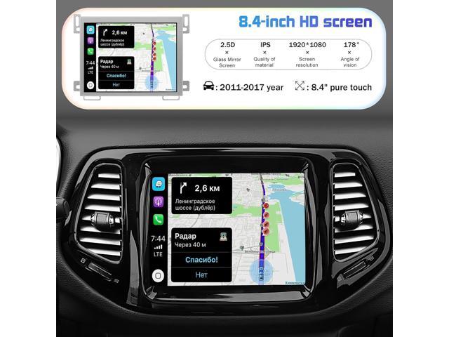 Car Stereo Radio Dash Kit for Jeep Grand Cherokee LCD Screen 2011-2017, 8.4' Android Head Unit TS10, 4+32G, Wireless CarPlay & Android Auto, GPS...