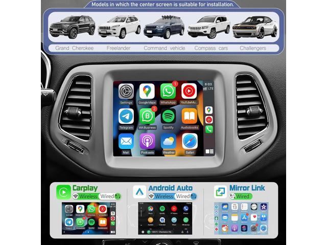 Car Stereo Radio Dash Kit for Jeep Grand Cherokee LCD Screen 2011-2017, 8.4' Android Head Unit TS10, 4+32G, Wireless CarPlay & Android Auto, GPS...