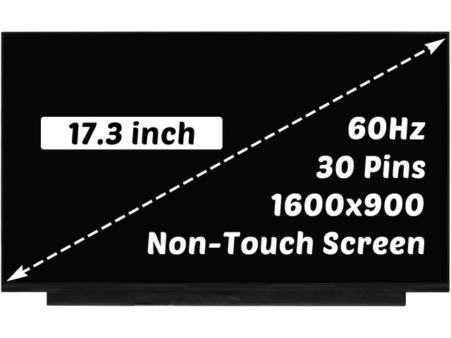 Replacement for Lenovo IdeaPad 3 17IIL05 3 1711L05 3 17ADA05 5D10W46595 NT173WDM-N25 V8.0 NT173WDM-N24 NT173WDM-N23 1600x900 17.3 inch 60HZ 30PINS...