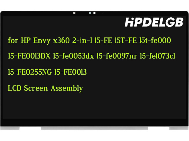 N49274-001 N47924-001 Replacement for HP Envy x360 2-in-1 15-FE 15T-FE 15t-fe000 15-FE0013DX 15-fe0053dx 15-fe0097nr 15-fe1073cl 15-FE0255NG...