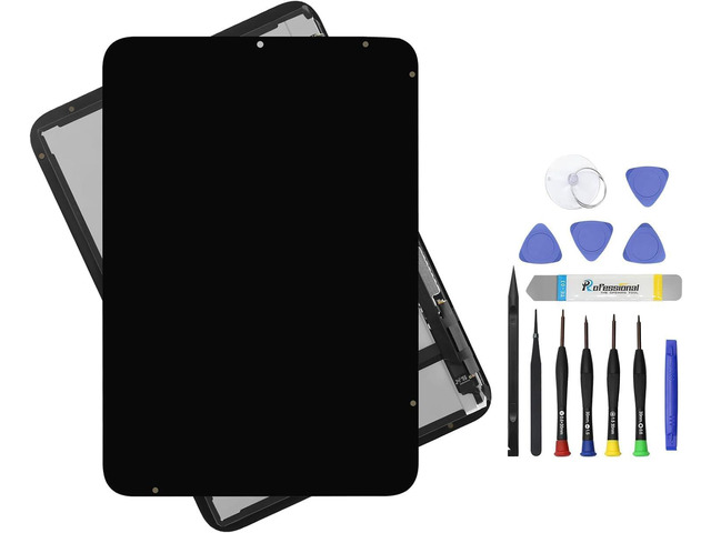 8.3' LCD Touch Screen Replacement for iPad mini 7 2024 A2993 A2995 A2996 Display Assembly and Glass + Digitizer Premium Repair Kit + Sleep/Wake Sensor