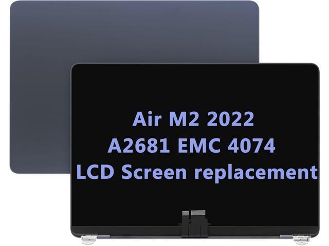13.6' Screen Replacement for MacBook Air A2681 EMC 4074 M2 2022 LCD Display Complete Top Assembly (Midnight/Blue)