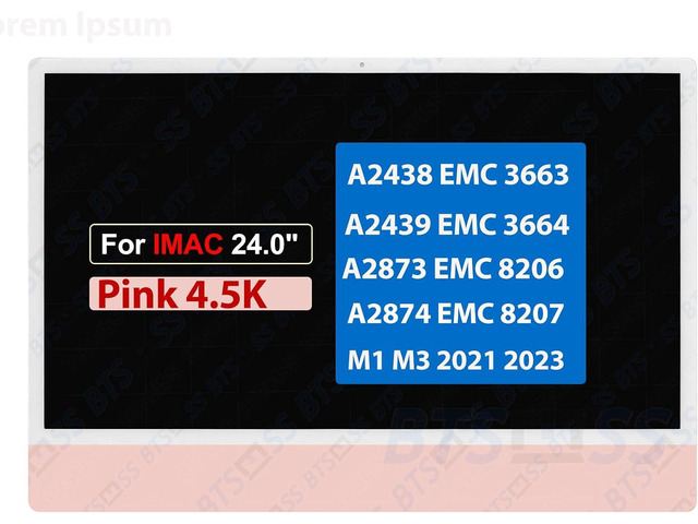 24.0' Screen Replacement for iMac A2438 A2439 A2873 A2874 M1 M3 2021 2023 EMC 3663 EMC 3664 EMC 8206 EMC 8207 661-16573 661-35878 4.5K LCD Display...