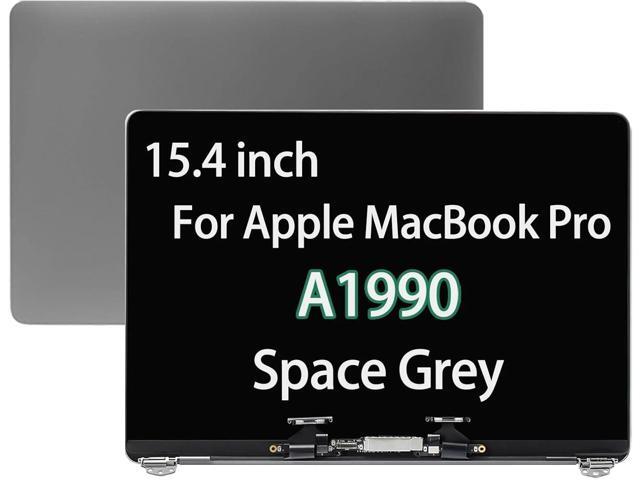 15.4' Full Top Screen Assembly for MacBook Pro A1990 Mid 2018 2019 EMC 3215 3359 661-10355 LCD Display Retina (Grey)
