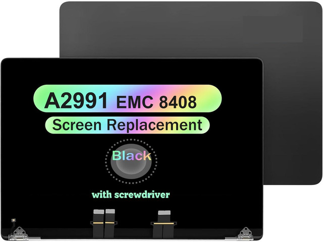 16' Complete Screen Replacement for MacBook Pro M3 A2991 2023 EMC 8408 661-38683 661-38684 3456x2234 LCD Full Top Display Assembly (Black)