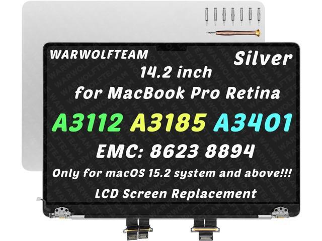 14.2in Compatible with MacBook Pro A3112 A3185 A3401 M4 Pro/Max 2024 EMC 8623 EMC 8894 3024 x 1964 LCD LED Screen Replacement Complete...