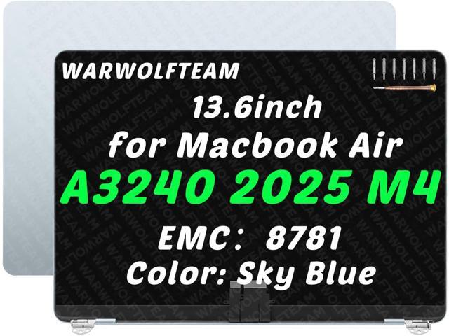 13.6inch Compatible with MacBook Air A3240 Retina M4 2025 EMC 8781 MC6U4LL/A MC6V4LL/A MDG24LL/A 2560 x 1664 LCD LED Screen Replacement Whole...