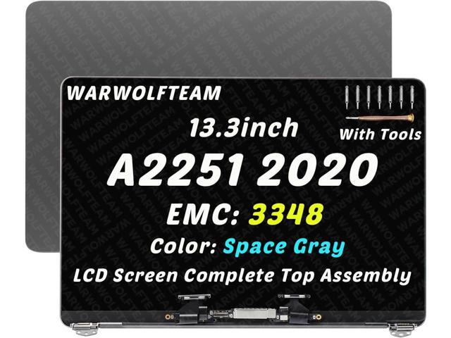 Compatible with MacBook Pro A2251 2020 EMC 3348 MWP42 MWP52 MWP62 MWP72 MWP82 LCD LED Screen Replacement Cover Cable Hinges Full Top Complete...