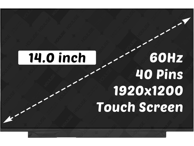 Replacement for Acer Aspire 14 AI Model N24Q14 A14-52MT A14-52MT-59DP 14' 40 Pin LCD Touch Screen Digitizer Display (for 1920 x 1200 Only)