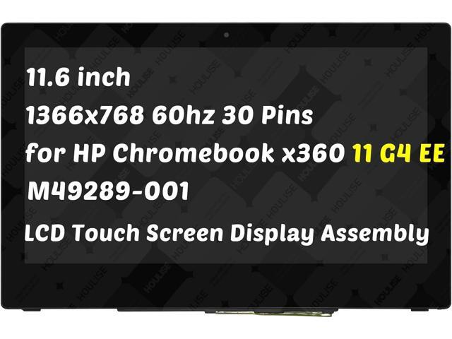 Replacement for HP Chromebook X360 11 G4 EE 2-in-1 M49289-001 M47232-001 11.6' 30 Pin 60HZ LCD Touch Screen Display Digitizer Assembly (for...