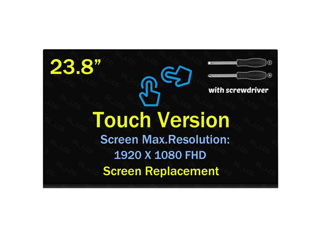 23.8' for HP L91416-002 LM238WF5-SSE5 FHD in-Cell Touch LCD Screen Display 1080p