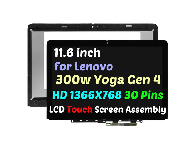 11.6' for Lenovo 300w Yoga Gen 4 5M11H61338 LCD LED Touch Screen Assembly 30Pin
