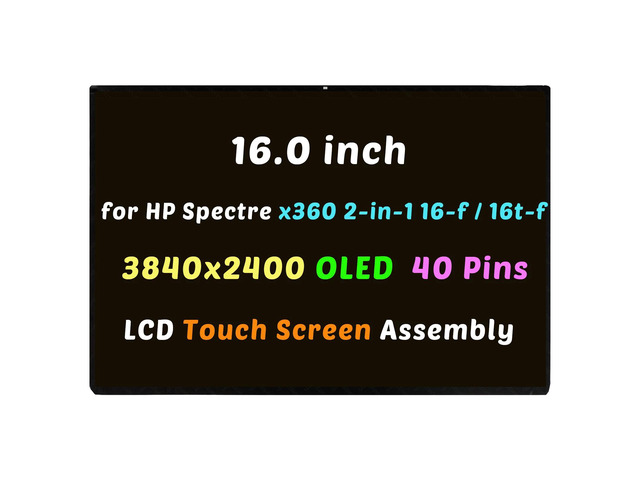 for HP Spectre x360 2-in-1 16-f0023dx 16-f1023dx OLED LCD Touch Screen Assembly