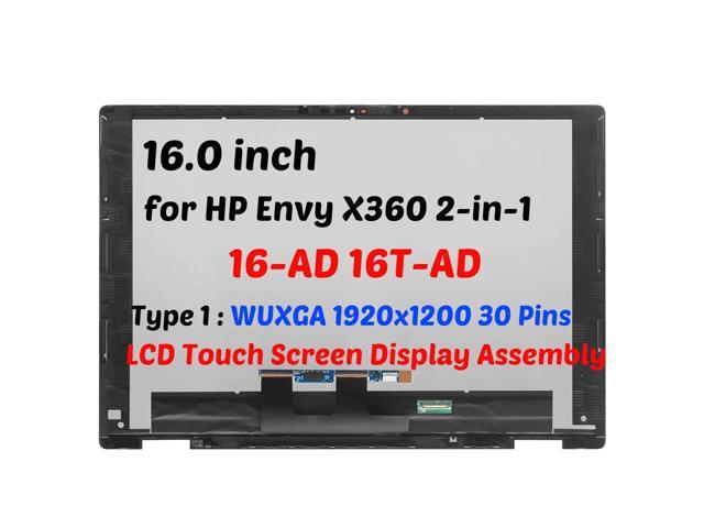 for HP Envy x360 2-in-1 16-AD0005CI 16-AD0605ND WUXGA LCD Touch Screen Assembly