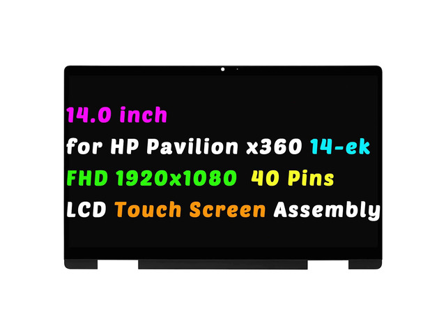 14' for HP Pavilion x360 14-ek0013dx LCD LED Touch Screen Assembly FHD 1920x1080