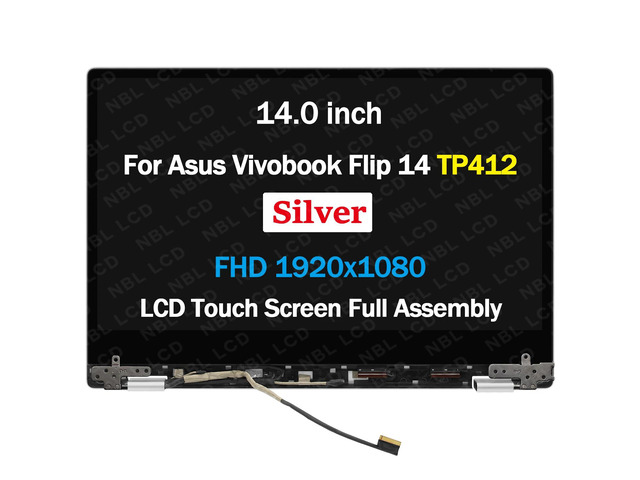 for ASUS VivoBook Flip TP412 TP412F FHD Touch Screen LCD Display Full Assembly