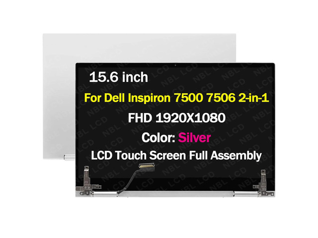 15.6' for Dell Inspiron 7500 7506 2-in-1 FHD LCD Touchscreen Full Assembly RYKP9