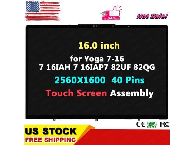 for Lenovo Yoga 7 16IAP7 82QG LCD Display 2560x1600 Touch Screen Assembly Bezel