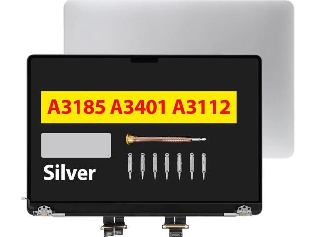 14.2' Screen Replacement for MacBook Pro A3185 2024 M4 EMC 8623 LCD Screen Retina Display Full Assembly 3024x1964 (Silver)