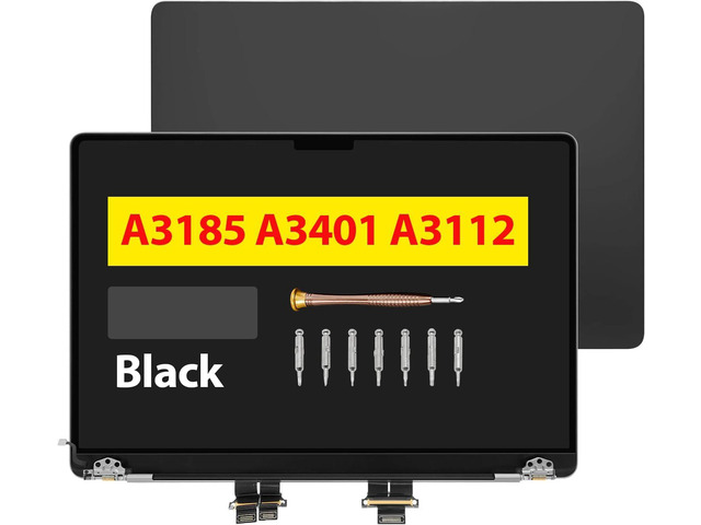 14.2' Screen Replacement for MacBook Pro A3185 2024 M4 EMC 8623 LCD Screen Retina Display Full Assembly 3024x1964 (Black)