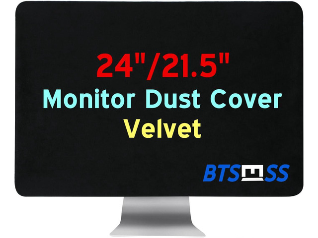 21.5' 22' 23' 24' Computer Monitor Dust Cover,Black Screen Protective Sleeve Compatible with iMac 21.5-24 Inch Desktop Computer, Anti-Static...