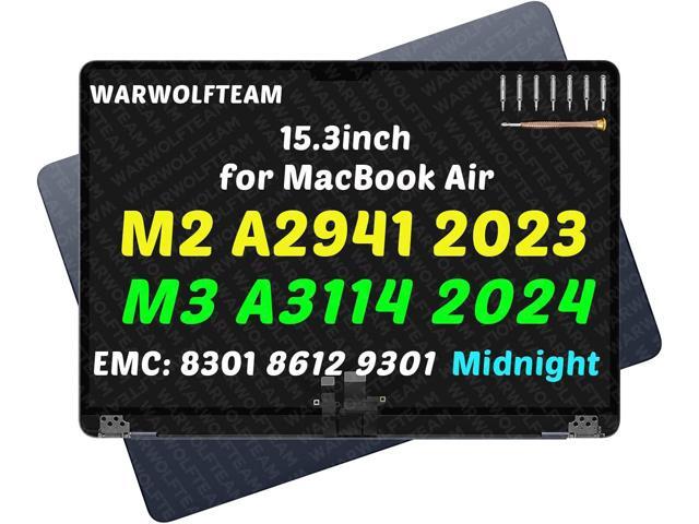 15.3inch Compatible with MacBook Air Retina A2941 2023 M2 EMC 8301 A3114 2024 M3 EMC 8612 EMC 9301 2880 x 1864 LCD Screen Display Replacement...