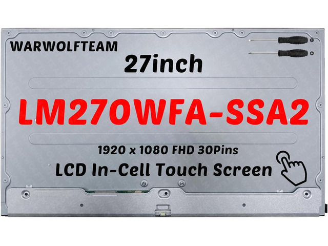 Compatible with LM270WFA-SSA2 LM270WFA(SS)(A2) LM270WFA SS A2 30Pins 60Hz 27inch IPS LCD LED Screen 1920 x 1080 FHD Display Panel(Only for Touch...
