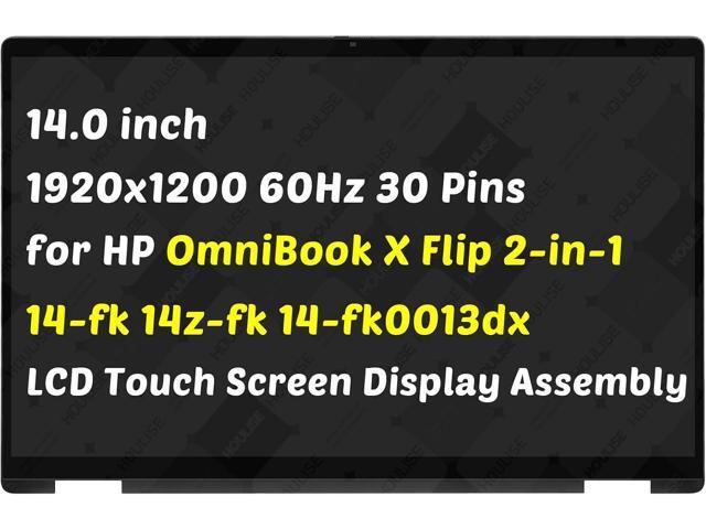 Replacement for HP OmniBook X Flip 2-in-1 14-fk0013dx 14-fK0023dx 14-fk0033dx 14-fk0047nr 14z-fk000 14-fk 14z-fk 14.0' Non-OLED 30 Pin LCD Touch...