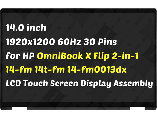 P31116-001 Replacement for HP OmniBook X Flip 2-in-1 14-fm0013dx 14-fm0023dx 14-fm0047nr 14-fm0xxx 14-fm 14t-fm 14.0' Non-OLED 30 Pins LCD Touch...