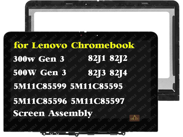 Replacement for Lenovo 300W 500W Gen 3 LCD Touch Screen 82J1 82J2 82J3 82J4 5M11C85599 5M11C85595 5M11C85596 5M11C85597 5M11C85598 5M11F29040...
