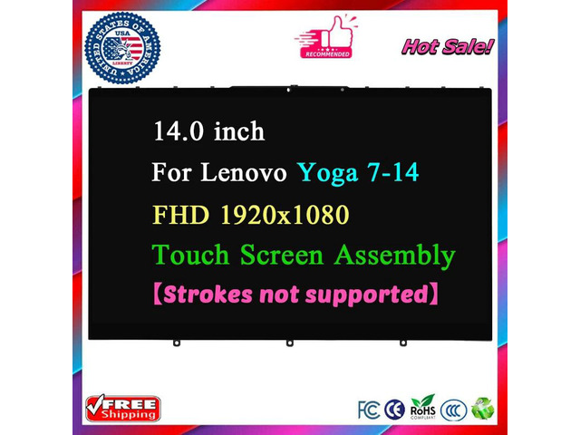 For Lenovo Yoga 7-14 7-14ITL5 7i-14ITL5 LCD Touch Screen Digitizer Assembly FHD