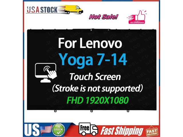 for Lenovo IdeaPad Yoga 7-14ITL5 Lcd Touch Screen w/Bezel 14' FHD 5D10S39670 New
