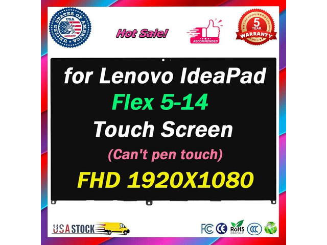 14' For Lenovo IdeaPad Flex 5-14ITL05 5-14ALC05 81WS 82HS 82HU LCD Touch Screen