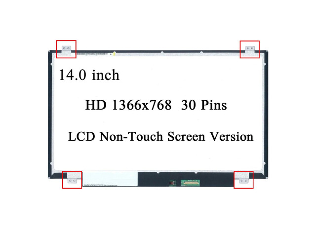 NT140WHM-N41 NT140WHM-N31 0C8WJ LED LCD Screen Display Panel 14.0' HD 30 Pin