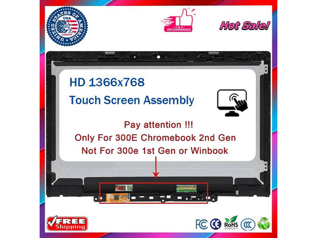 for Lenovo 300e Chromebook2nd Gen AST (82CE) Lcd Touch Screen w/Bezel 5D10Y97713