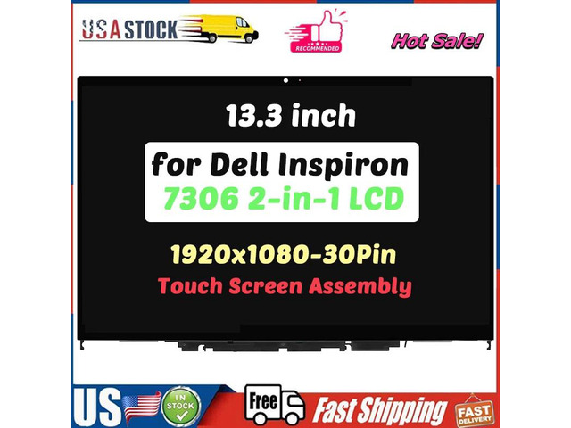 LCD Touch Screen Digitizer For Dell Inspiron 13 7306 2-in-1 1920x1080 13.3 inch