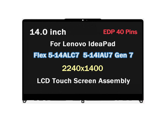NEW For Lenovo IdeaPad Flex 5 14ALC7 82R9000KUS 2.2K LCD Touch Screen Assembly