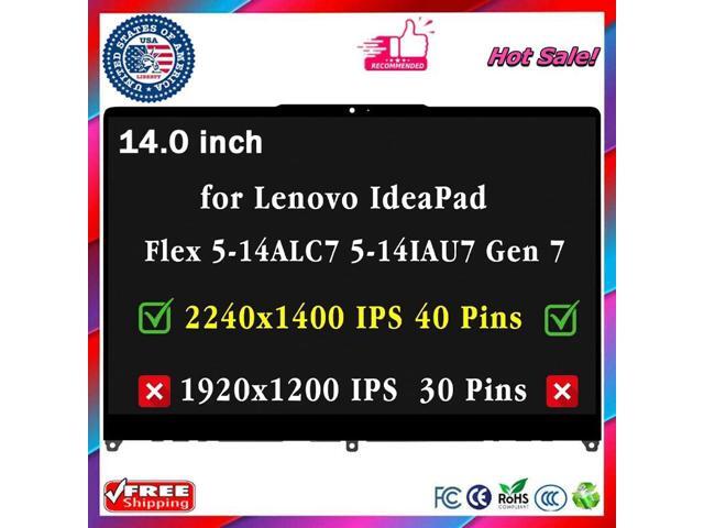 For Lenovo IdeaPad Flex 5-14ALC7 82R9 82R7 82TA 2240x1400 LCD Touch Screen Assembly