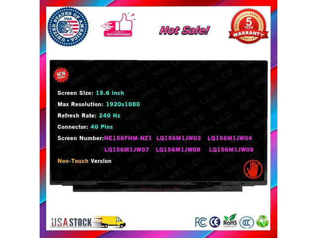 LCD LQ156M1JW03 FOR LQ156M1JW04 LQ156M1JW07 LQ156M1JW08 LQ156M1JW09 NE156FHM-NZ1