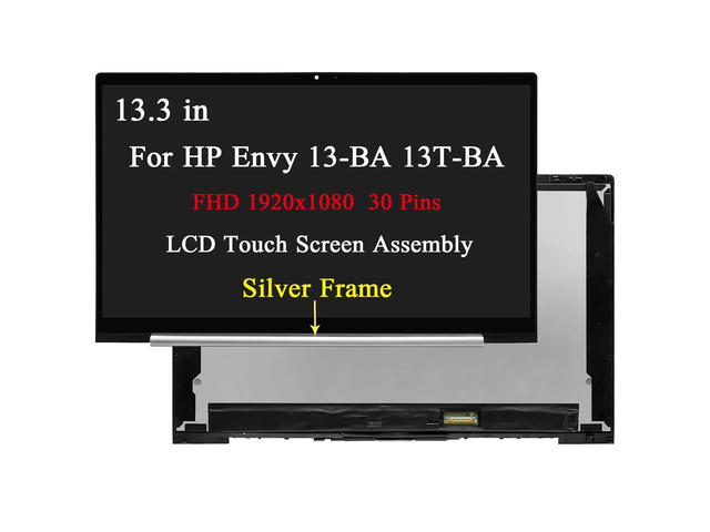 For HP Envy 13-BA1001CA 13-BA1010CA 13.3' FHD LCD Touch Screen Display Assembly