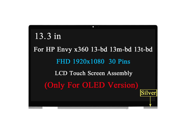 M35738-1J0 13.3' OLED FHD LCD Touch Screen for HP Envy 13m-bd1033dx 13m-bd0033dx