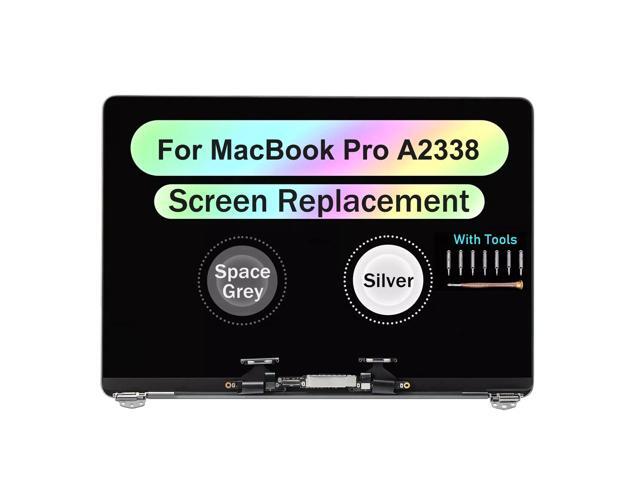 13' Screen Replacement for MacBook Pro M1 2020 A2338 EMC 3578 LCD Screen Retina Display Full Assembly (Silver)