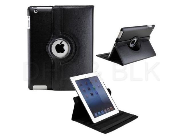 Delton Swivel Folio Case for for ipad2/new for ipad BLACK