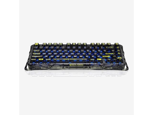 GravaStar Mercury K1 Lite Mechanical Gaming Keyboard, 75% Gasket Hot Swappable Custom Keyboard, Pre-lubed Linear Switches Mechanical Keyboard, RGB...