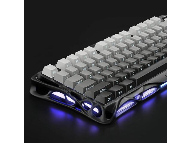GravaStar Mercury K1 75% Wireless Mechanical Gaming Keyboard, Aluminum Alloy Exoskeleton Design, Gasket Compact Custom Keyboard Hot-Swap Socket,...