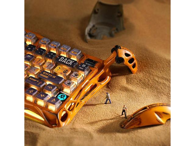 GravaStar Mercury K1 Pro Wireless Gaming Keyboard, Handcrafted Battle-Worn Mechanical Keyboard, Aluminum Alloy, 75% Layout Custom Keyboard,...