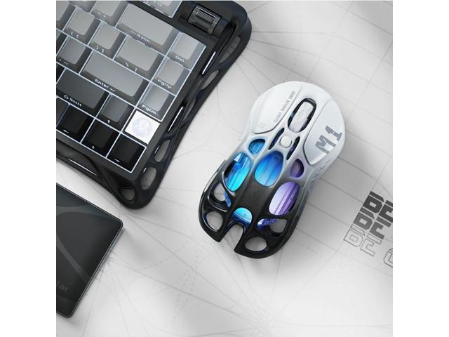 GravaStar Mercury M1 Pro Wireless Gaming Mouse, Lightweight Magnesium Alloy, 26,000 DPI, PAW3395DM Sensor, 5 Programmable Buttons, Support...