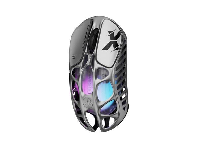 GravaStar Mercury X Ultra-Light Gaming Mouse Magnesium Alloy, 32,000 DPI, PAW 3950 Sensor, 1K Polling Rate, Tri-Mode, RGB, Ergonomic Hollow...